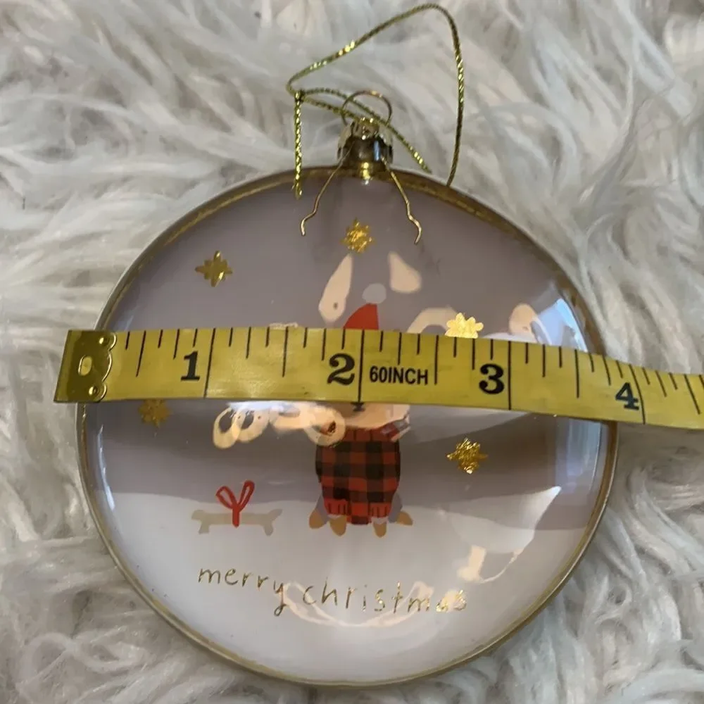 🟢3 for $20—-set of  3 ORNAMENTS  HANDBLOWN DOG LOVERS glass ornaments